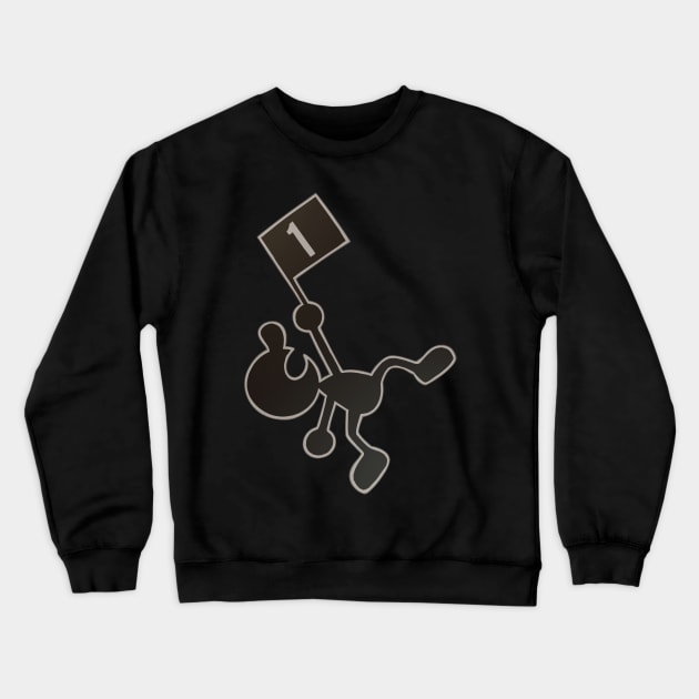 Mr. Game and Watch Crewneck Sweatshirt by hybridmink